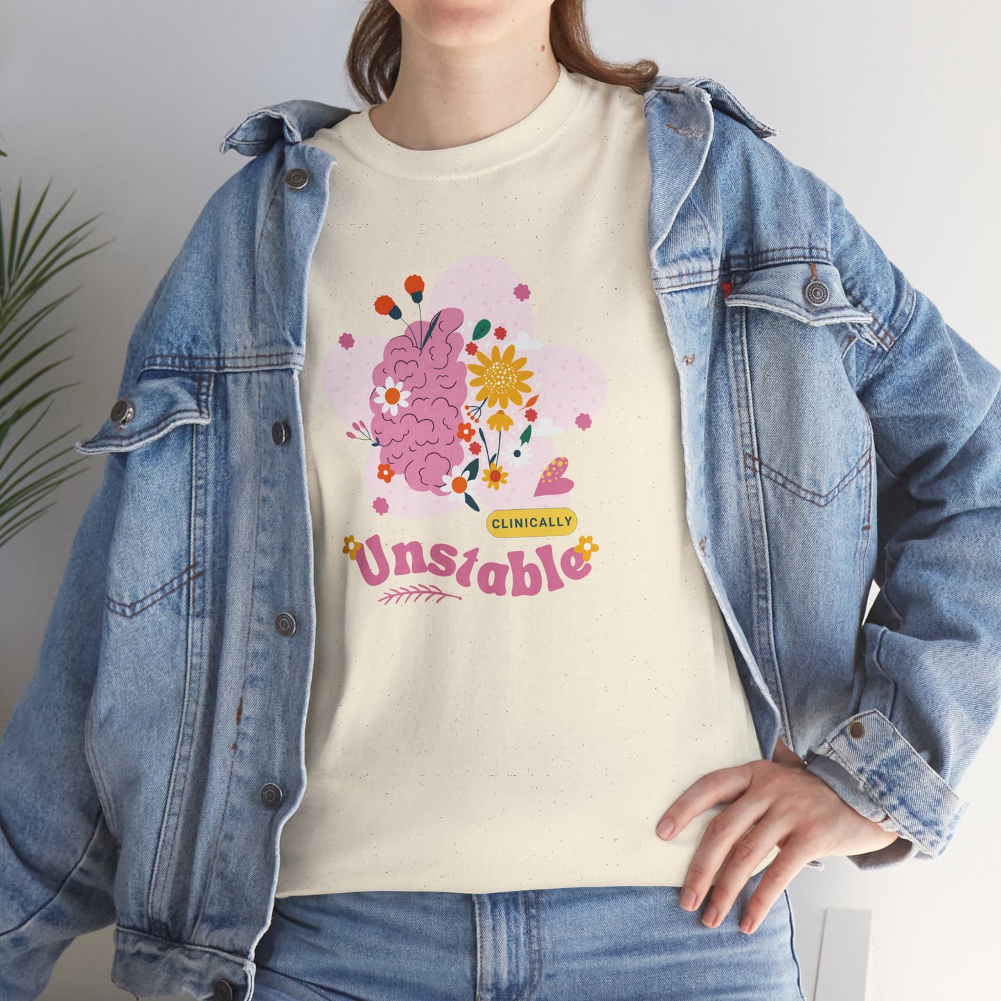 Colorful Unstable Unisex Heavy Cotton Tee - Fun Graphic T-Shirt for Every Occasion
