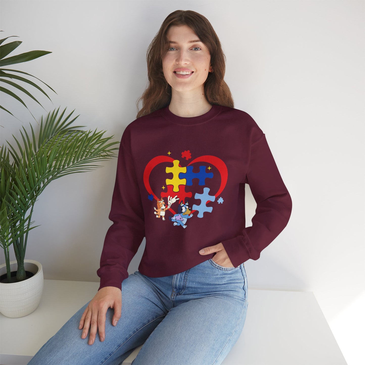 Autism Awareness Puzzle Heart Sweatshirt