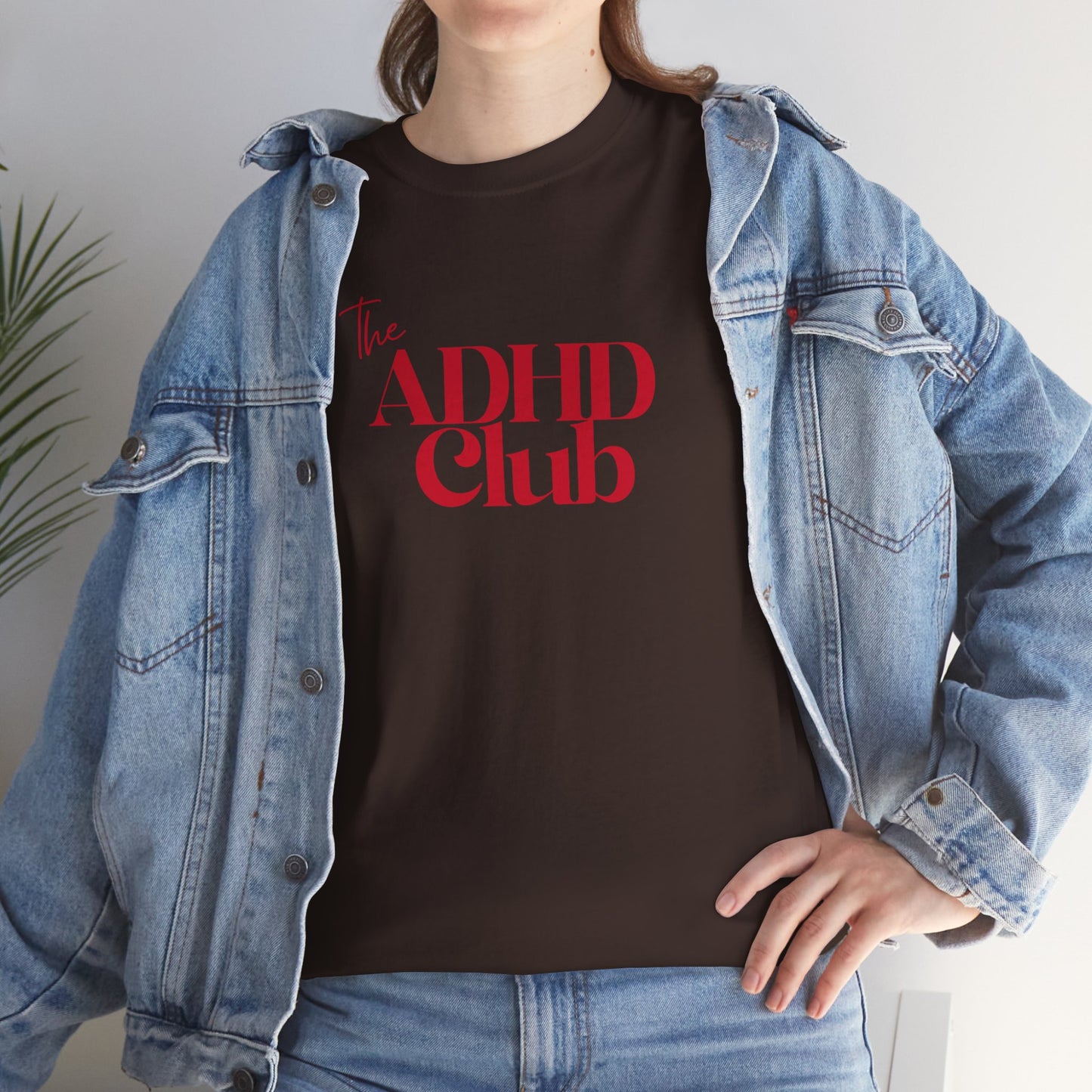 ADHD Club Unisex Heavy Cotton Tee - Comfortable & Supportive T-Shirt