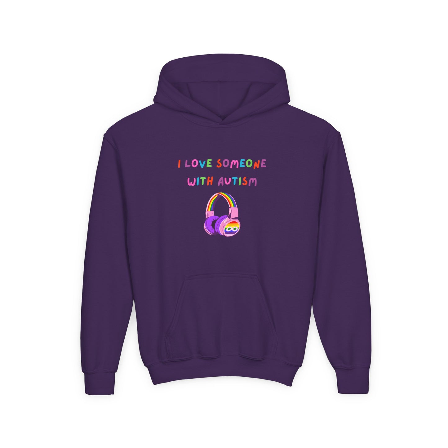 Autism Awareness Youth Hoodie - I Love Someone with Autism
