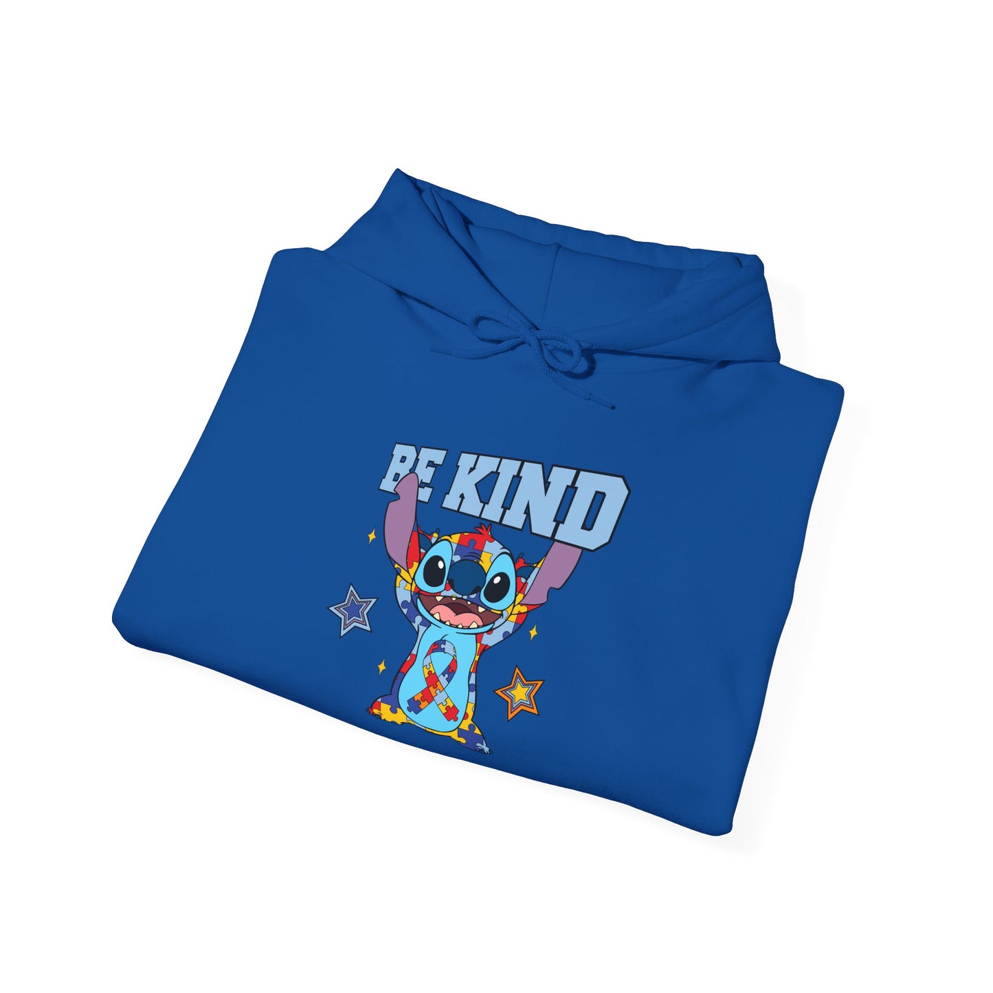 Be Kind Stitch Hoodie — Cute Cartoon Alien Graphic Sweatshirt