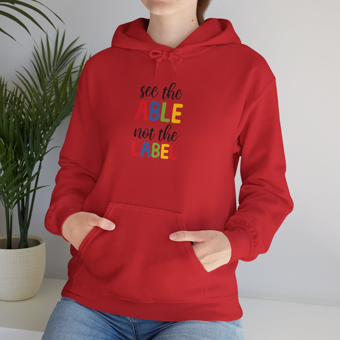 See the Able Not the Label Hoodie — Disability Awareness Inspirational Pullover