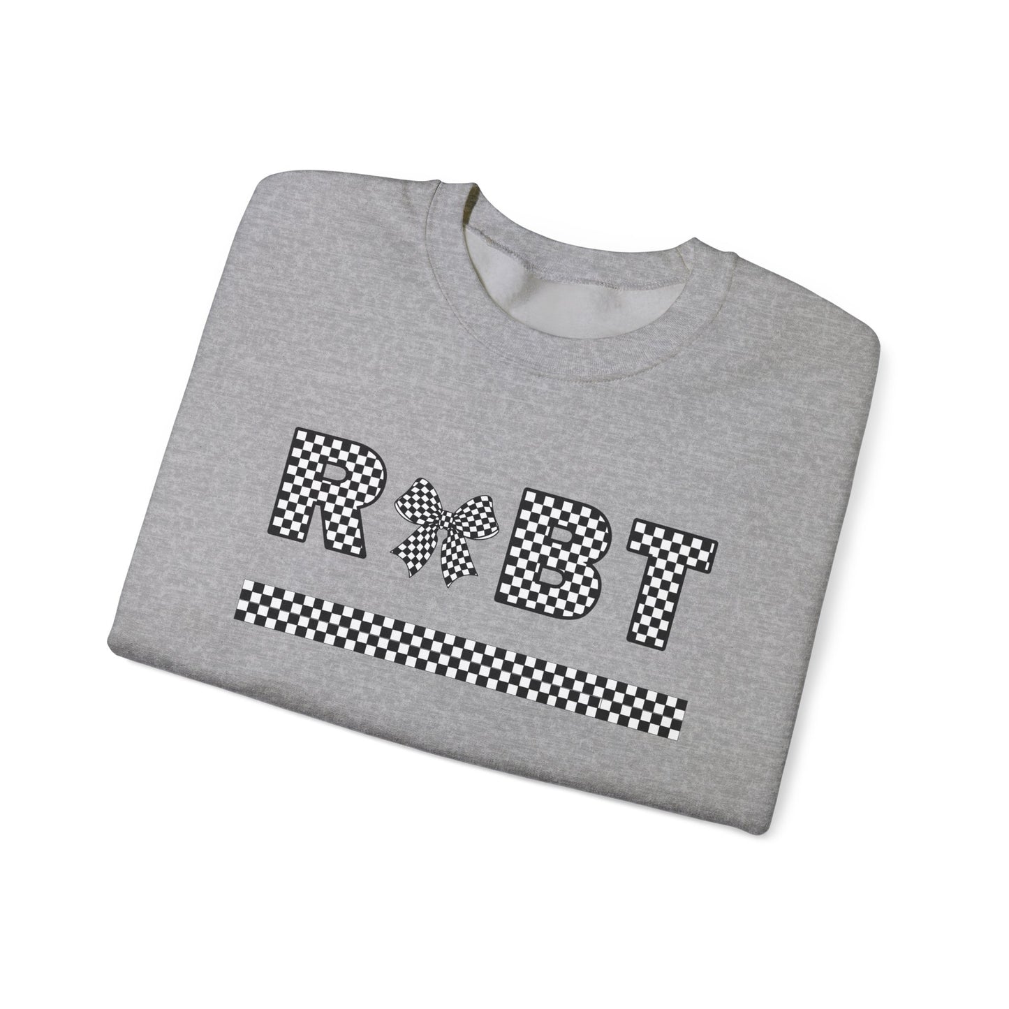 RBT Bow Checkered Crewneck Sweatshirt