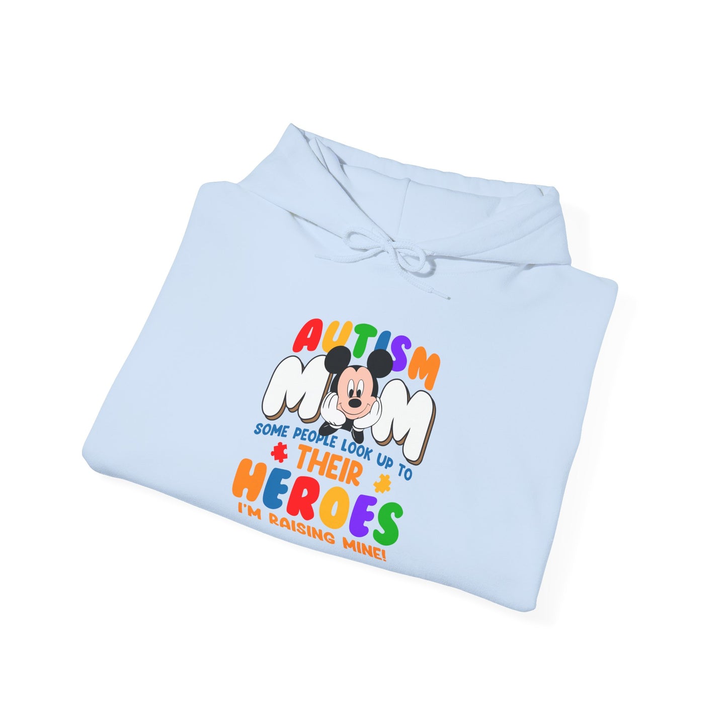 Autism Mom & Their Heroes Hoodie — I'm Raising Mine Colorful Support Pullover
