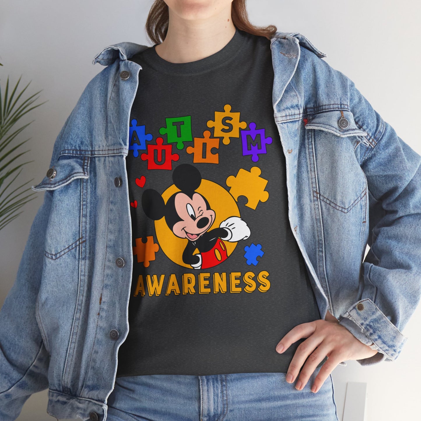 Autism Awareness Puzzle Tee — Cute Character Design