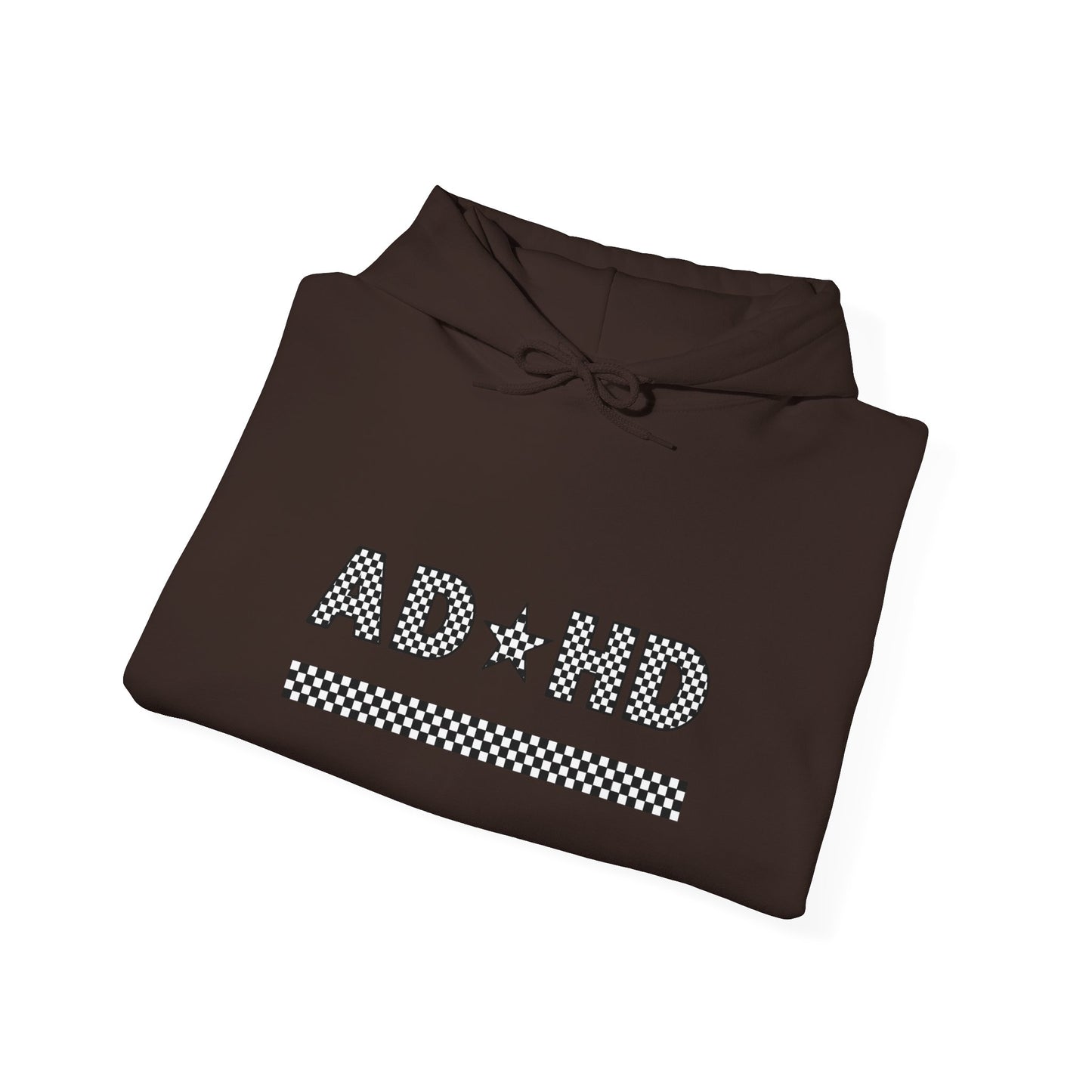 ADHD Star Checkered Hooded Sweatshirt