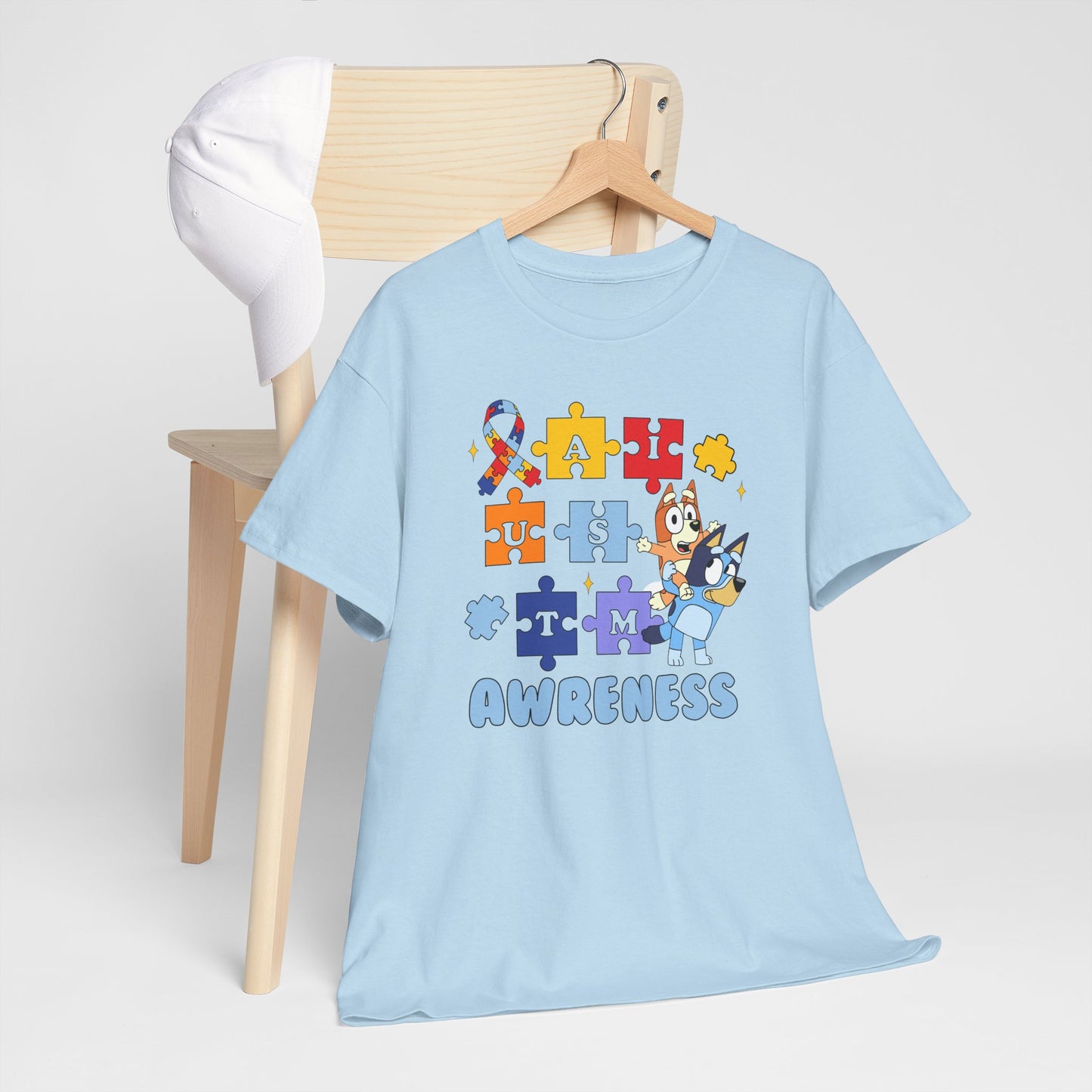 Autism Awareness Puzzle Tee - "I Am Awareness" Support Shirt