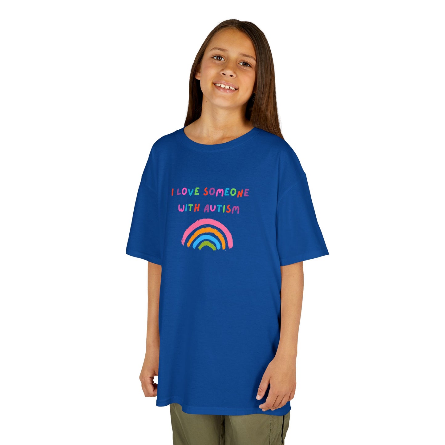 Autism Awareness Kids Tee - I Love Someone with Autism