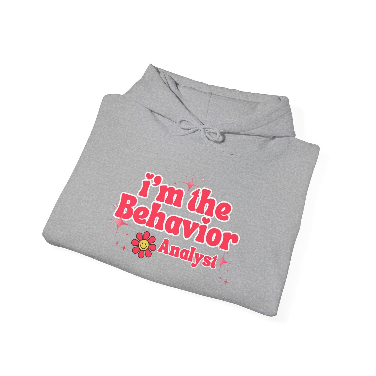 Behavior Analyst Hoodie — “I’m the Behavior Analyst” Retro Floral Design