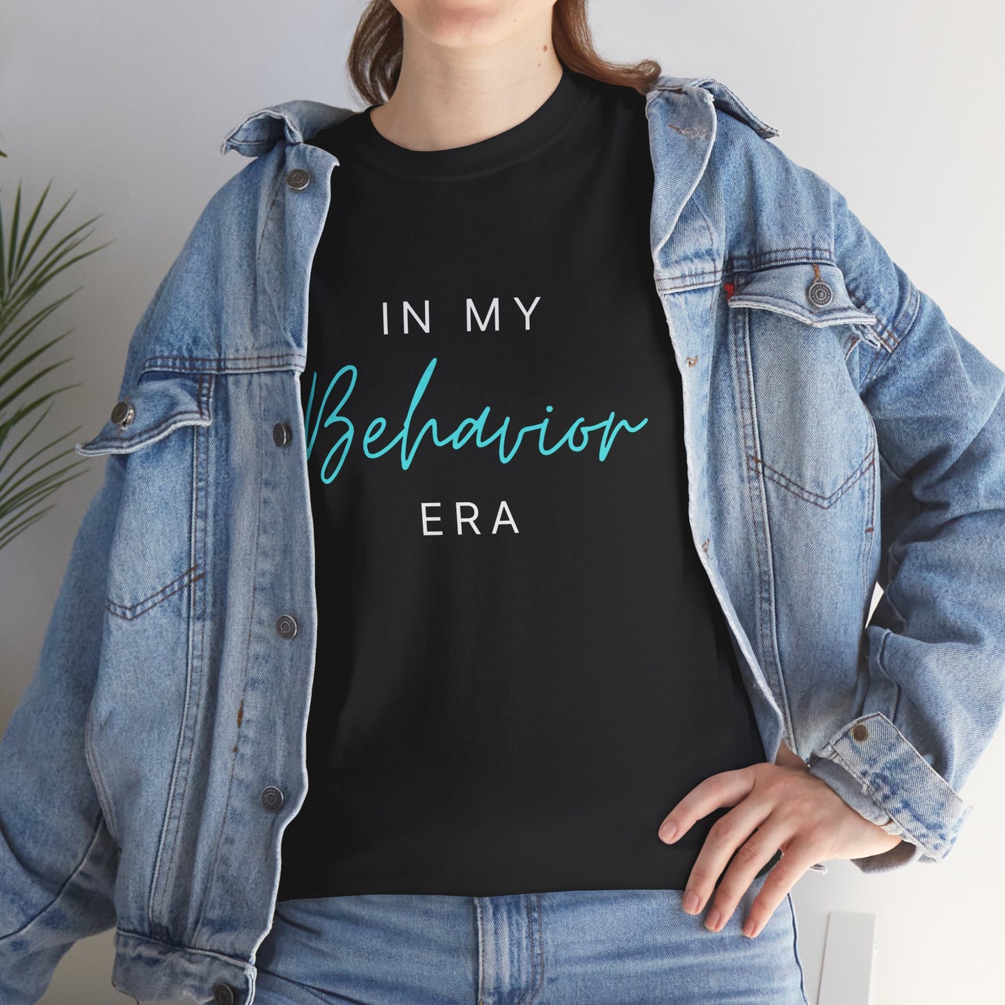 In My Behavior Era Unisex Heavy Cotton Tee - Trendy Graphic T-Shirt for Everyday Comfort