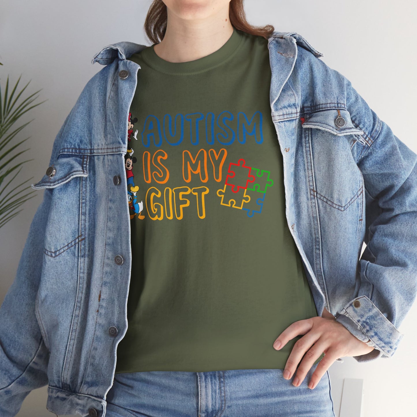 Autism Is My Gift T-Shirt — Colorful Puzzle Piece Awareness Tee