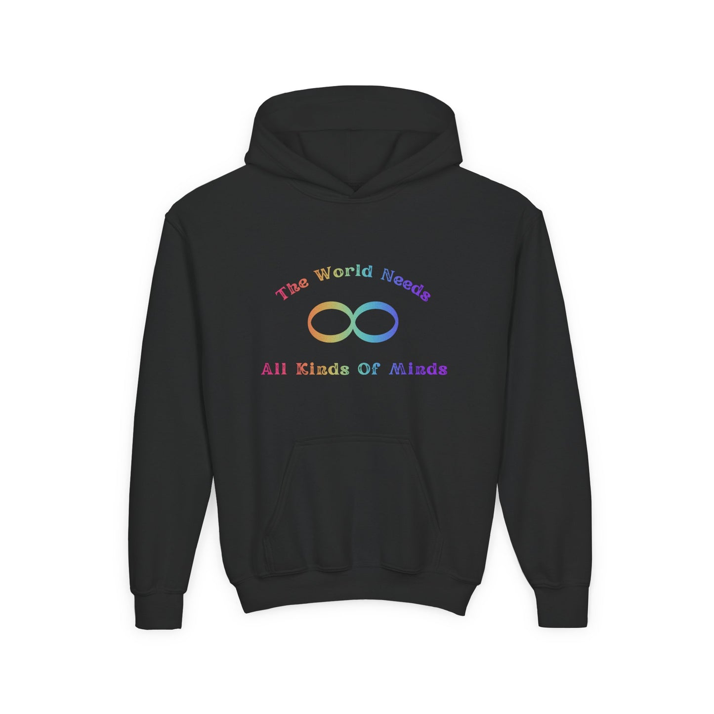 Inclusive Minds Youth Hoodie - The World Needs All Kinds of Minds
