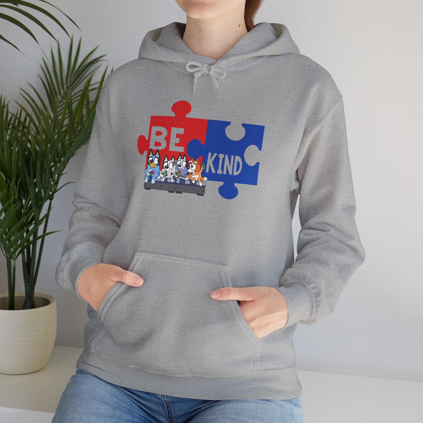 Be Kind Puzzle Hoodie – Autism Awareness Community Sweatshirt