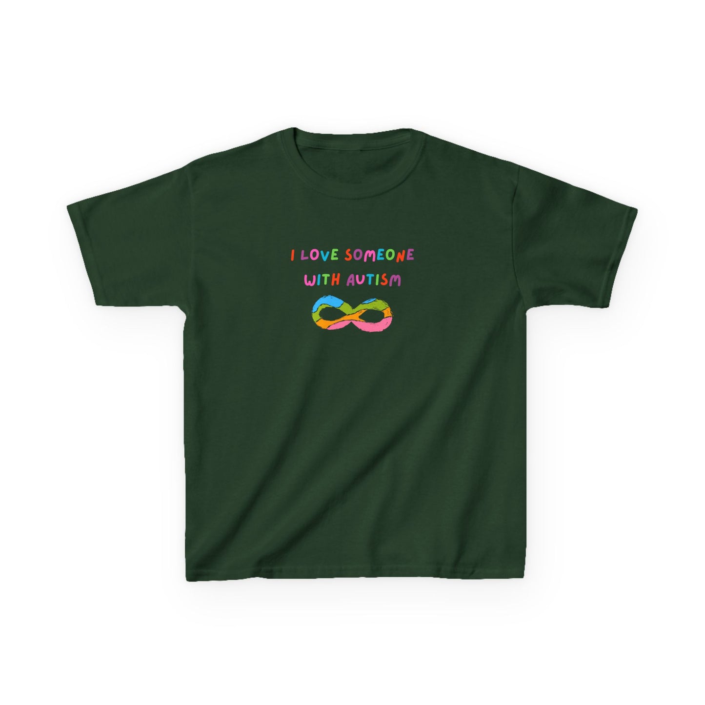 Autism Love Kids Tee - I Love Someone With Autism Graphic T-Shirt