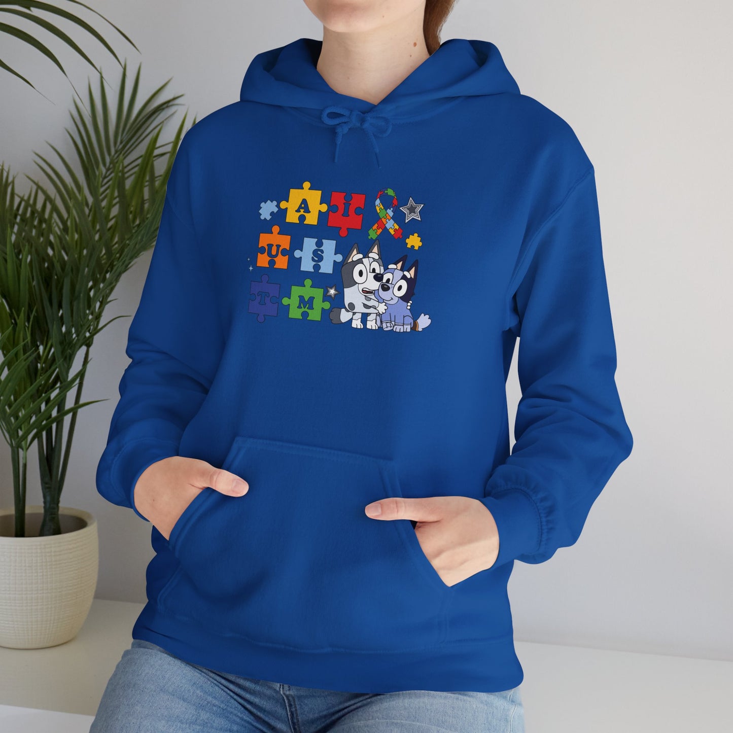 Autism Awareness Puzzle Paw Hoodie