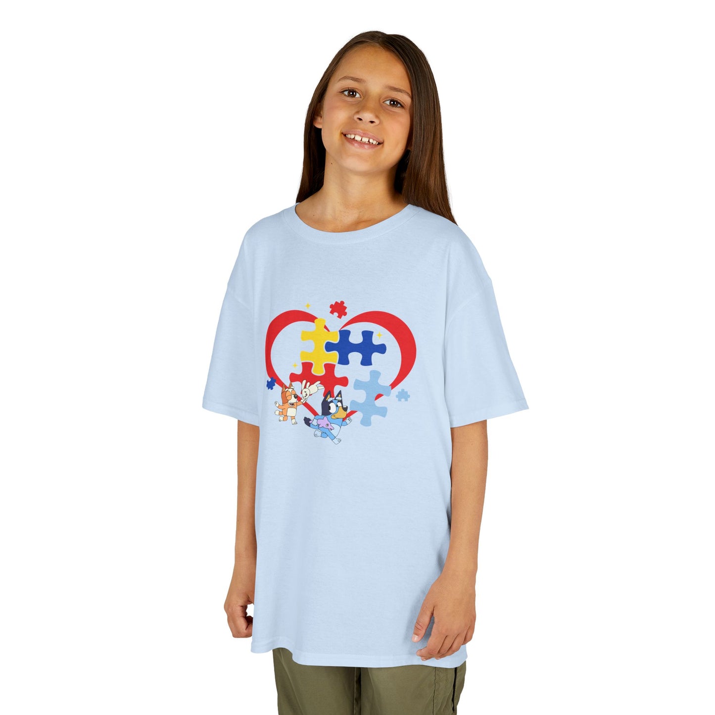 Kids Autism Puzzle Heart T-Shirt