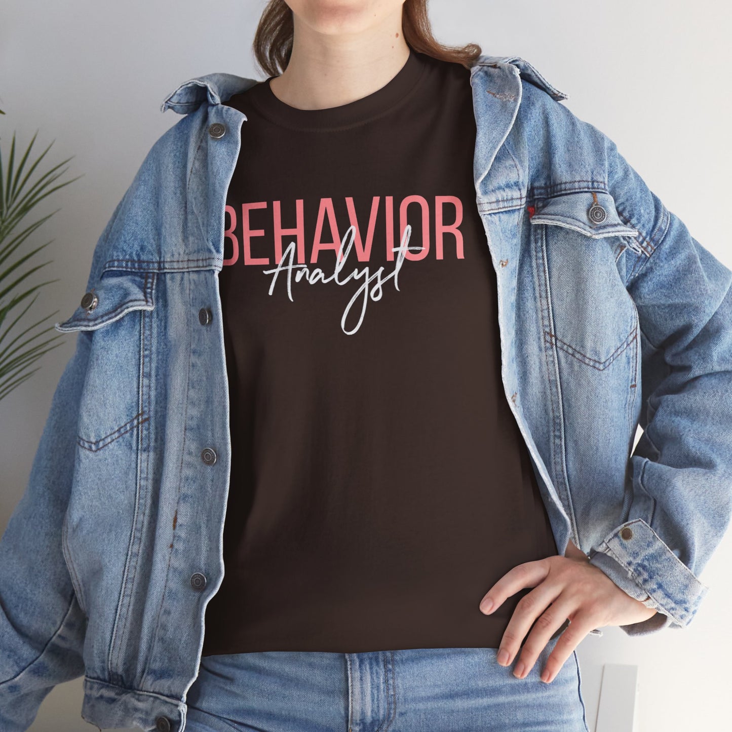 Behavior Analyst Tee — Pink Script Behavioral Science T-Shirt