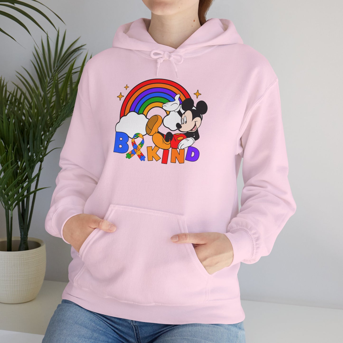 Hoodie — Be Kind Rainbow Mickey Graphic Pullover