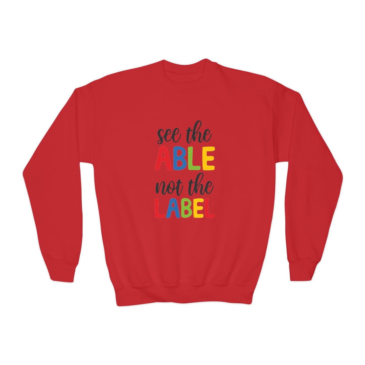 See the Able Not the Label Youth Crewneck Sweatshirt
