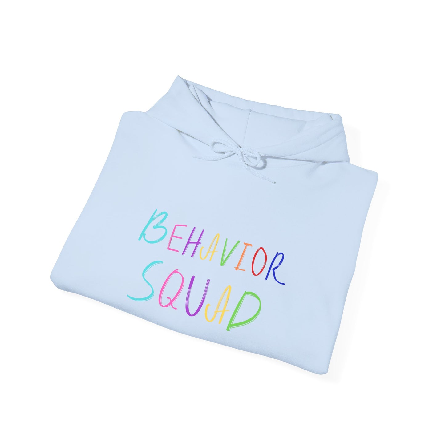 Behavior Squad Hoodie — Pastel Handwritten Teacher & Classroom Crew Pullover