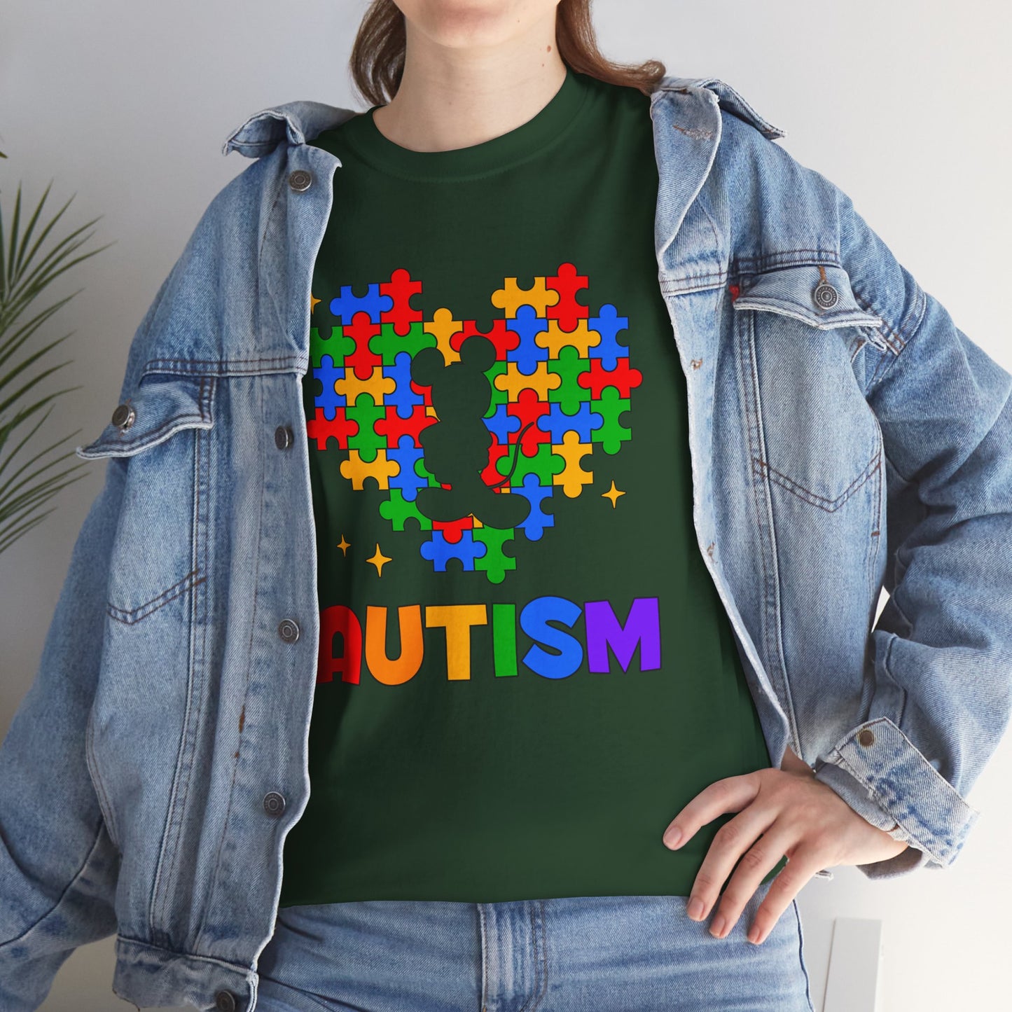 Autism Puzzle Heart T-Shirt — Colorful Support Tee