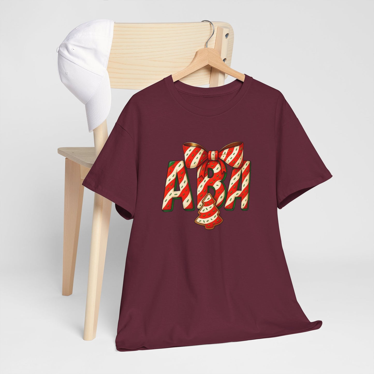 ABA Lil Debbie Christmas Tree Cake Tee — ABA Holiday Dessert Graphic T-Shirt
