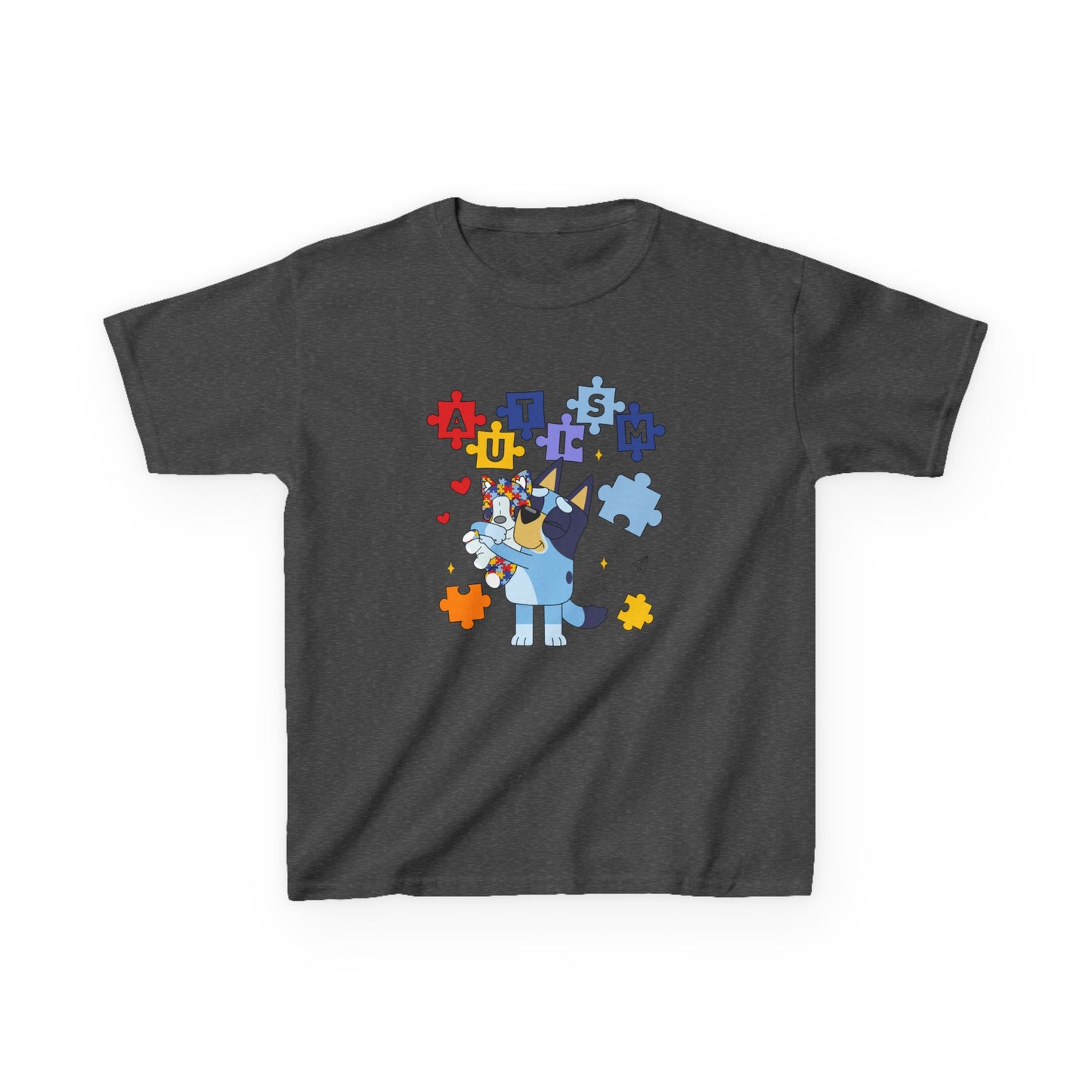 Autism Awareness Kids Tee — Cute Puzzle-Piece Unicorn Design