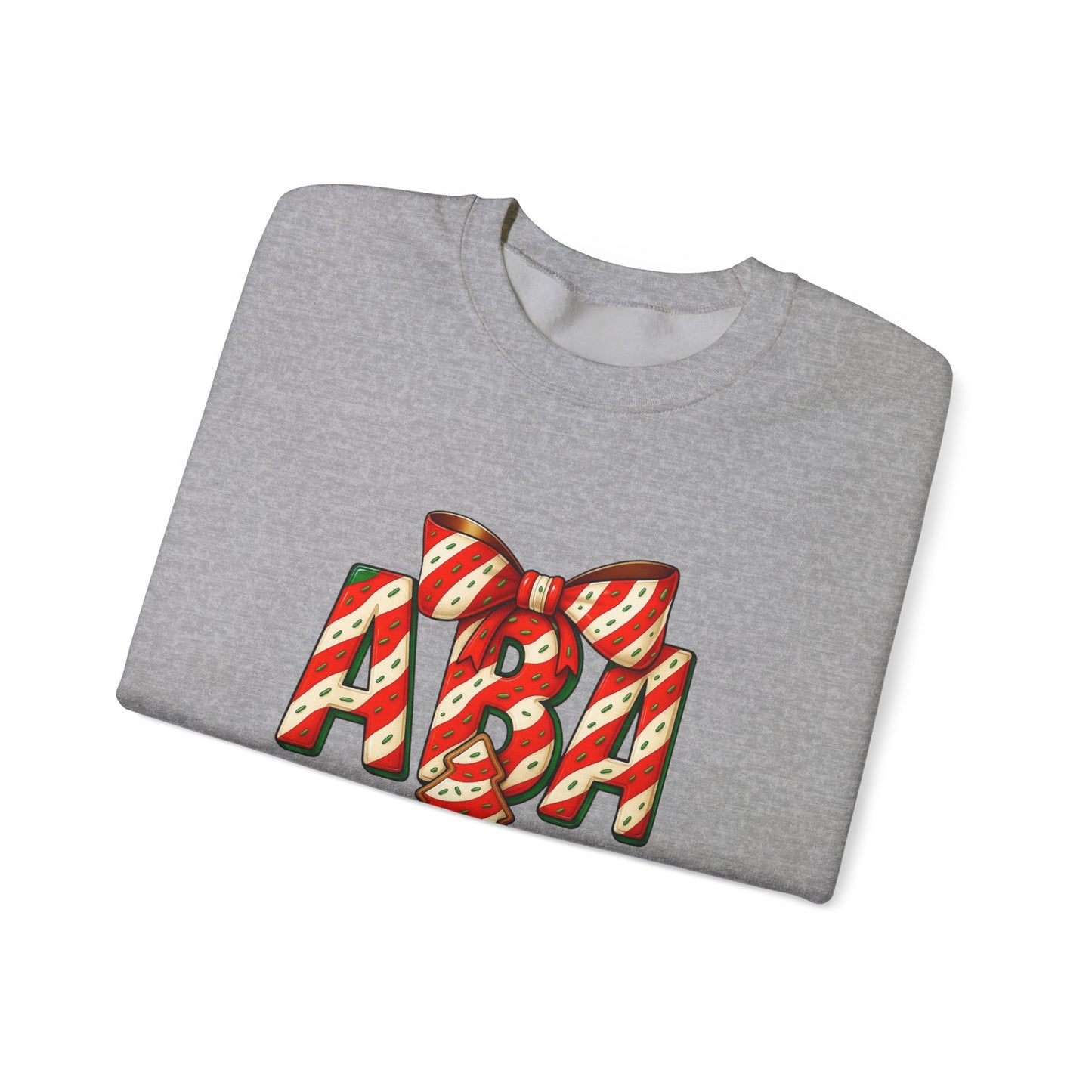 ABA Little Debbie Cake Candy Cane Graphic Sweatshirt — Holiday Music Fan Crewneck