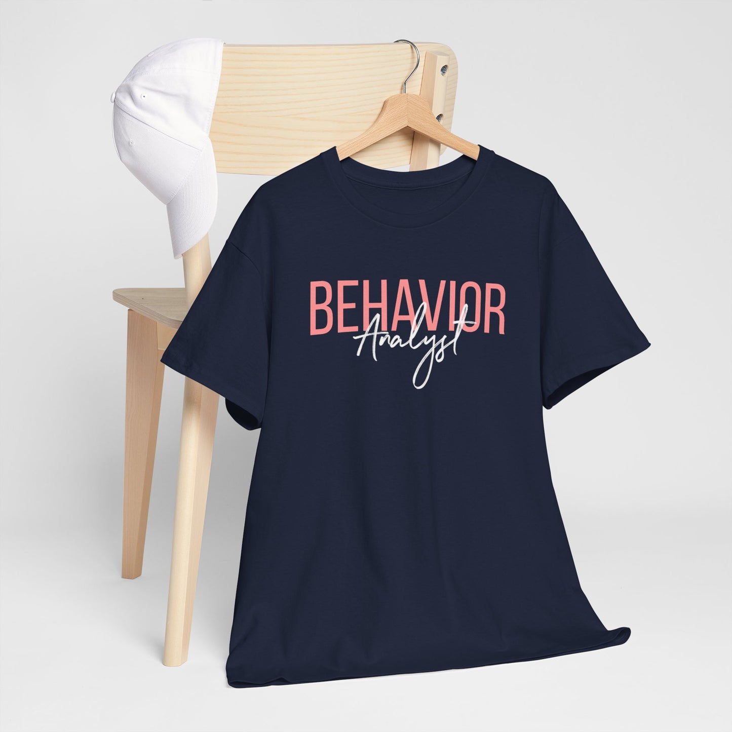 Behavior Analyst Tee — Pink Script Behavioral Science T-Shirt