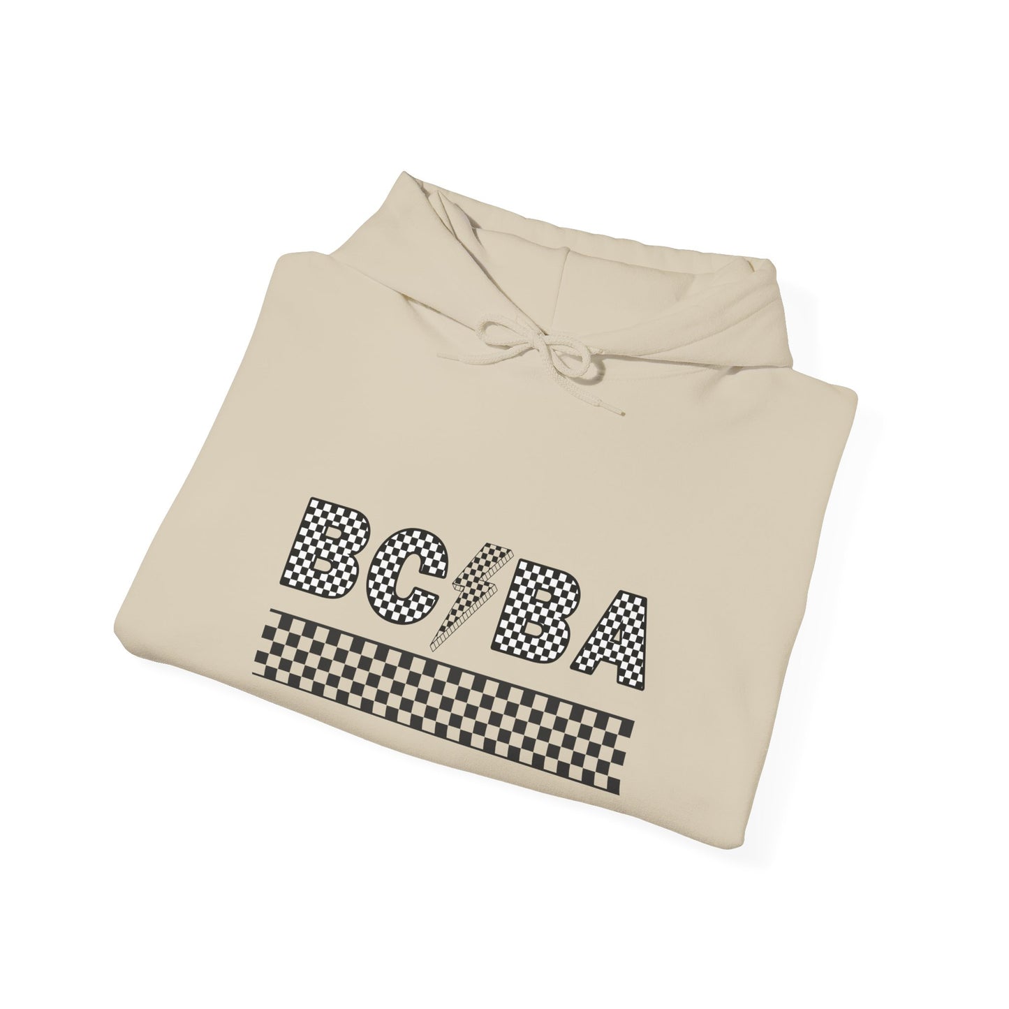 BCBA Lightening Bolt Checkered Hooded Sweatshirt