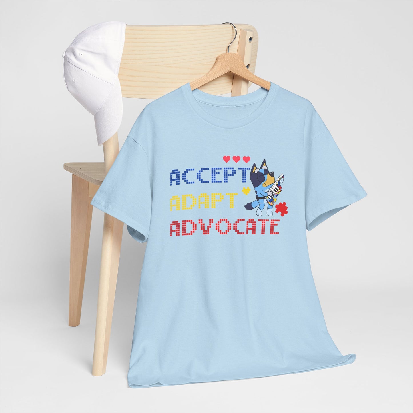 Accept Adapt Advocate Tee — Support & Advocacy Graphic T‑Shirt