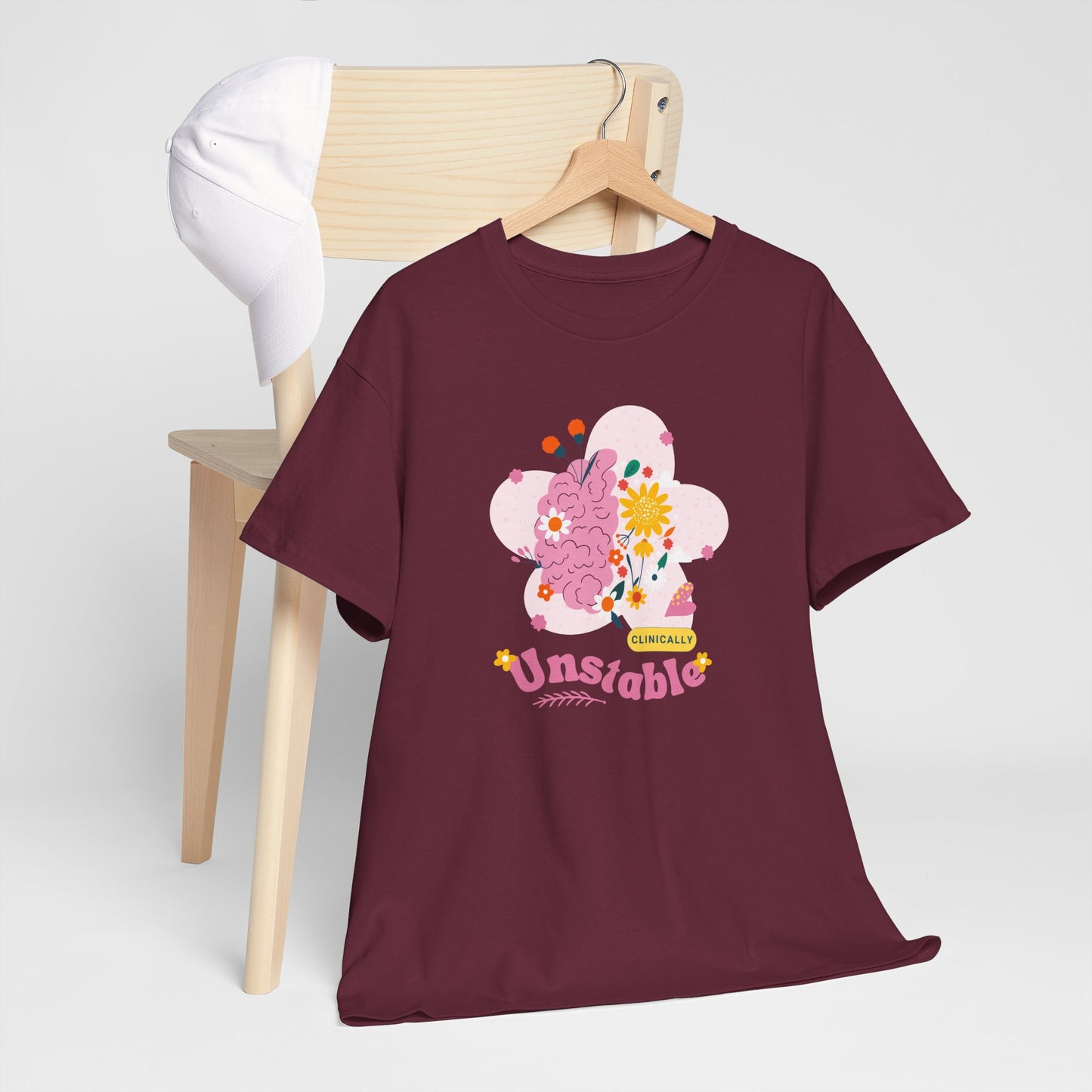 Colorful Unstable Unisex Heavy Cotton Tee - Fun Graphic T-Shirt for Every Occasion