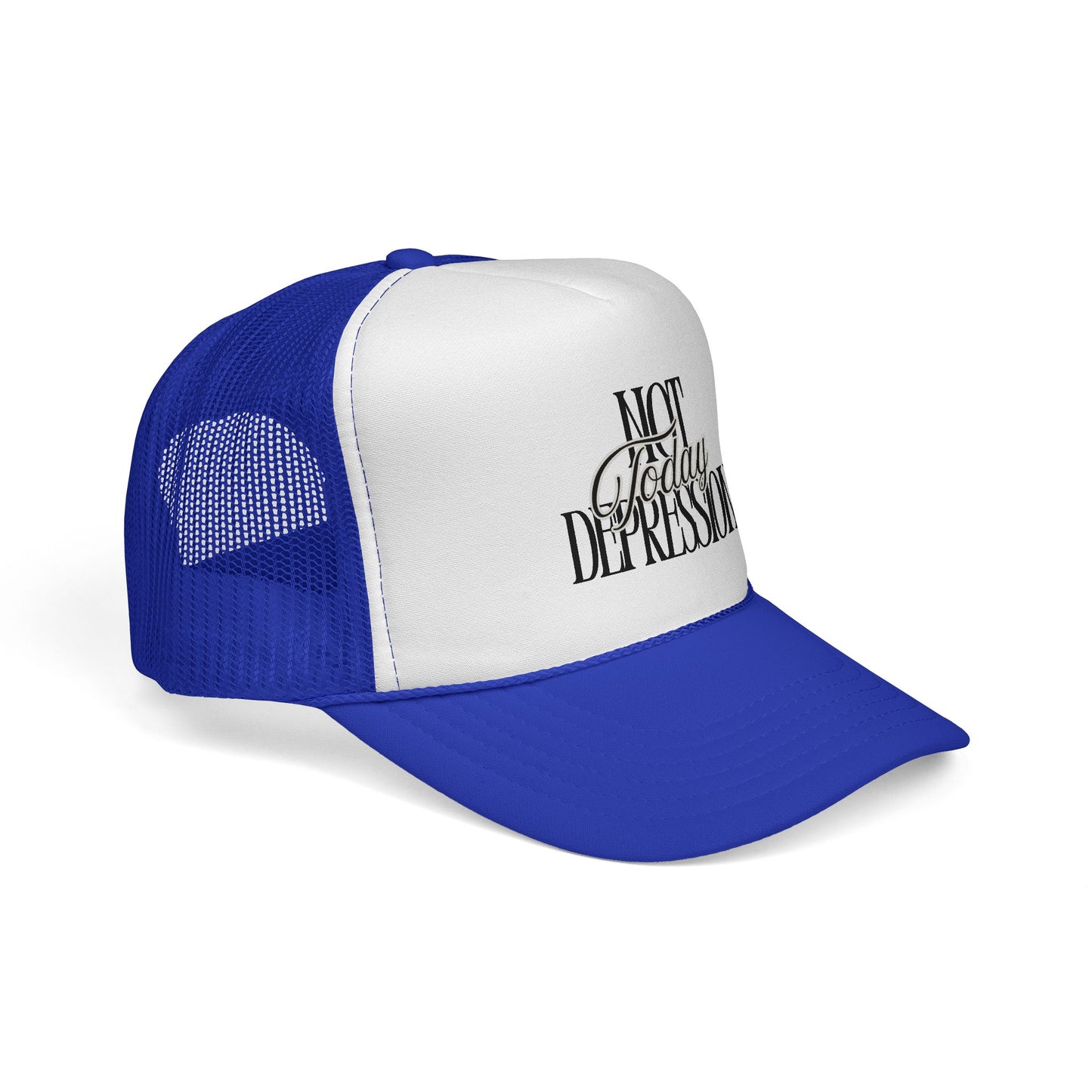 Trucker Cap — "Not Today Depression" Embroidered Mental Health Awareness Hat