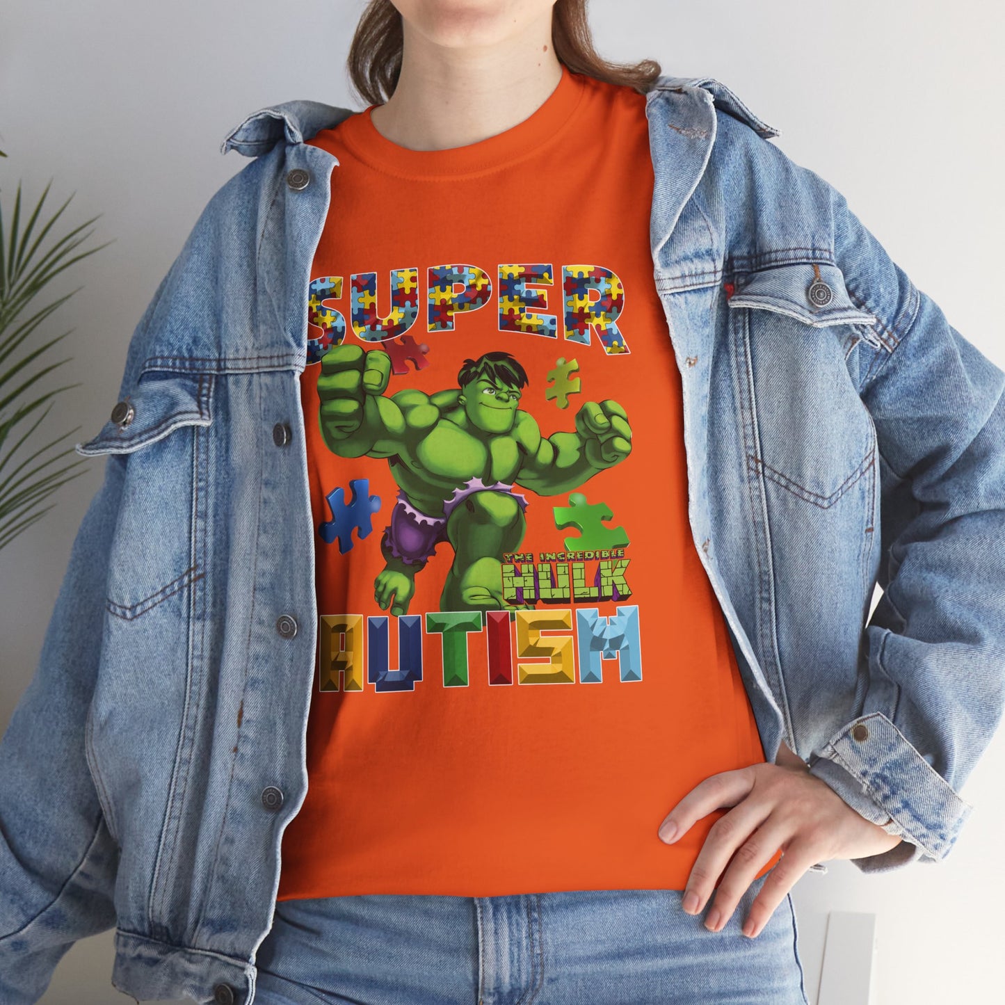 Autism Superhero Tee — 'Super Autism' Puzzle-Pattern Kids Shirt