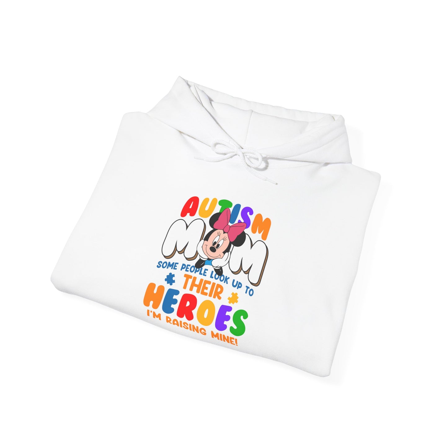 Autism Mom Hoodie - Proud Parent Support Sweatshirt (I’m Raising Heroes)
