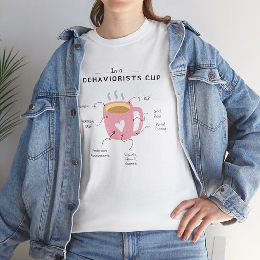 Behaviorist's Cup Unisex Heavy Cotton Tee - Fun Graphic Tee for Psychology Lovers