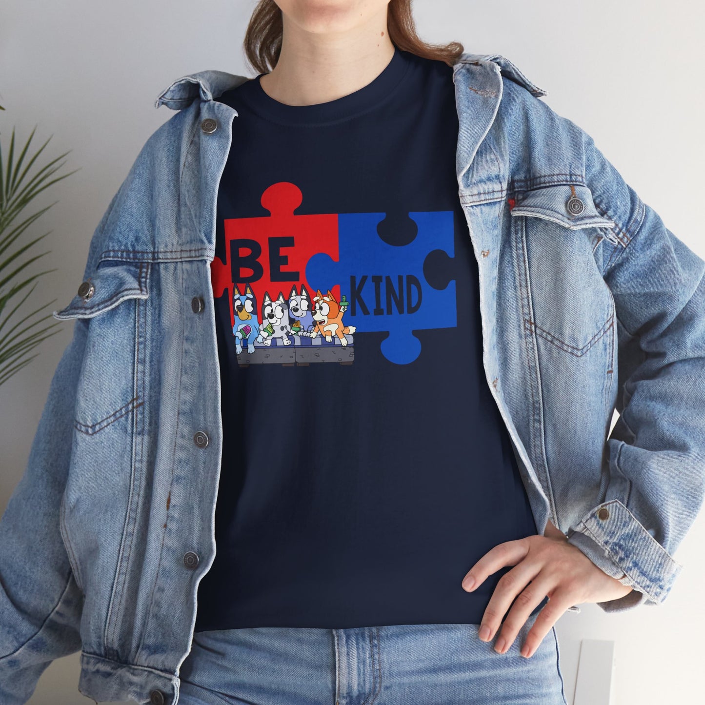 Be Kind Puzzle Piece T-Shirt — Autism Awareness Tee