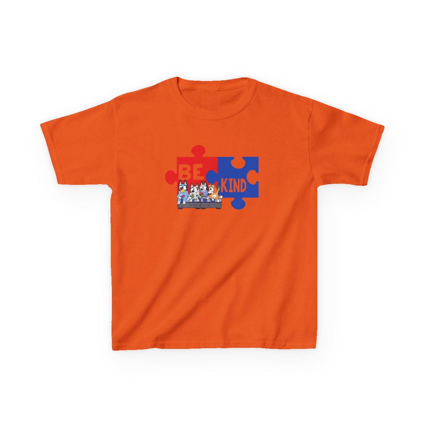 Kids T-Shirt — 'Be Kind' Puzzle Piece Autism Awareness Tee