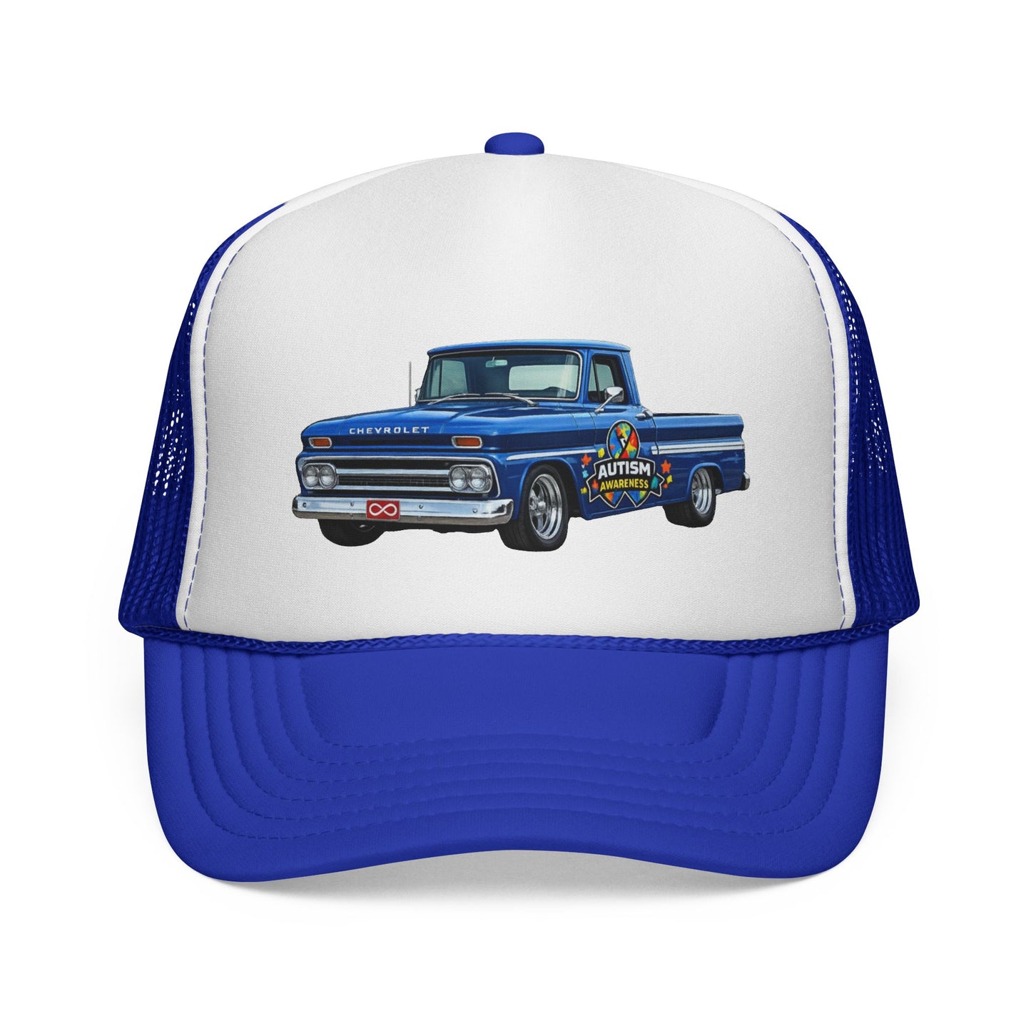 Tim’s Truck- Vintage Blue Pickup Trucker Cap — Classic Retro Truck Mesh Hat