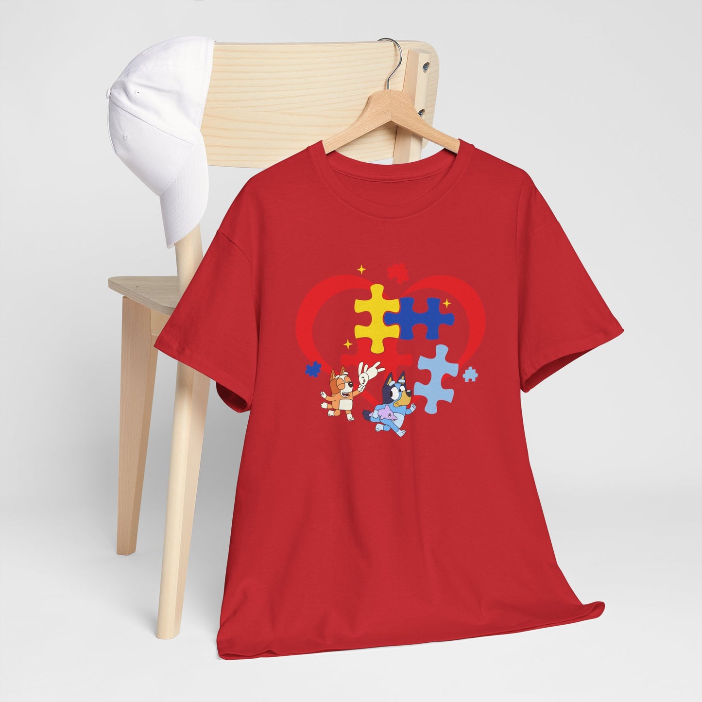 Autism Awareness Heart Puzzle T-Shirt