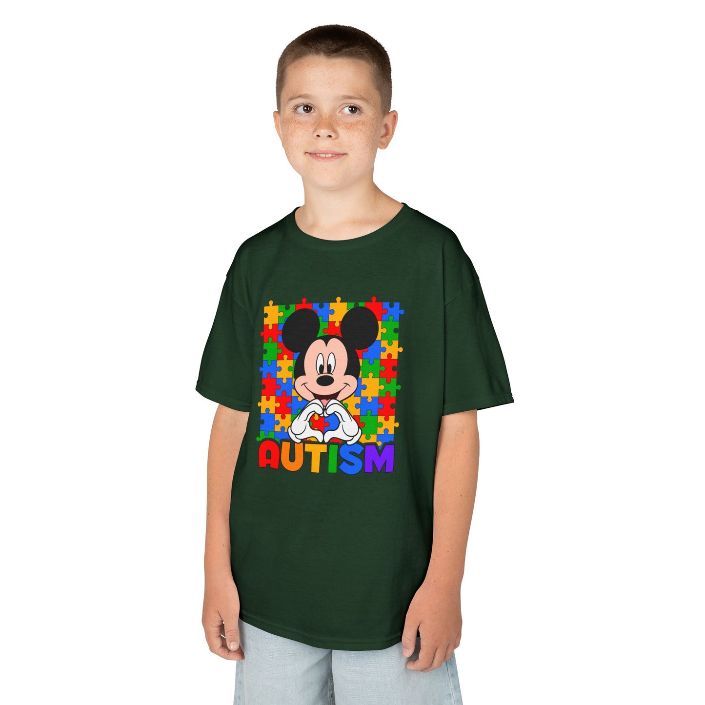 Kids Autism Puzzle Heart T-Shirt