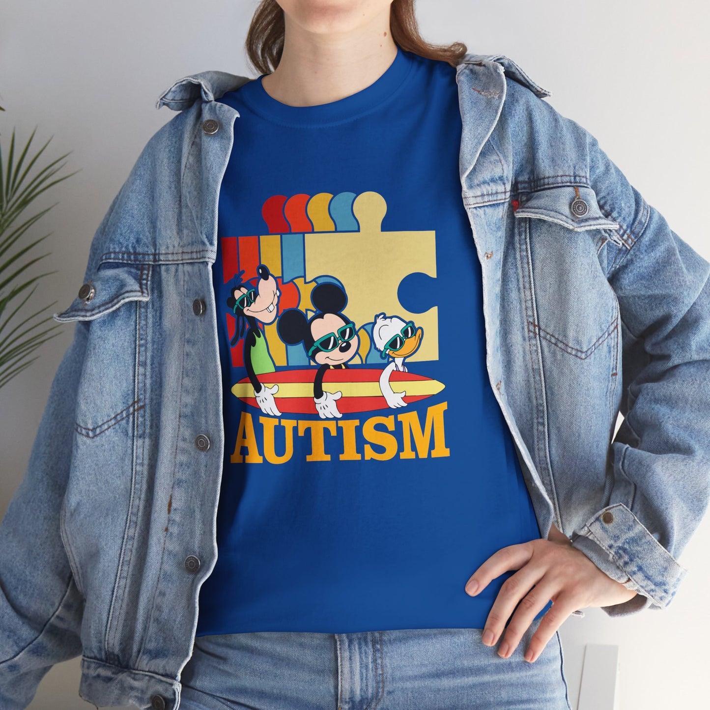 Autism Awareness Tee — Colorful Puzzle & Playful Characters Design