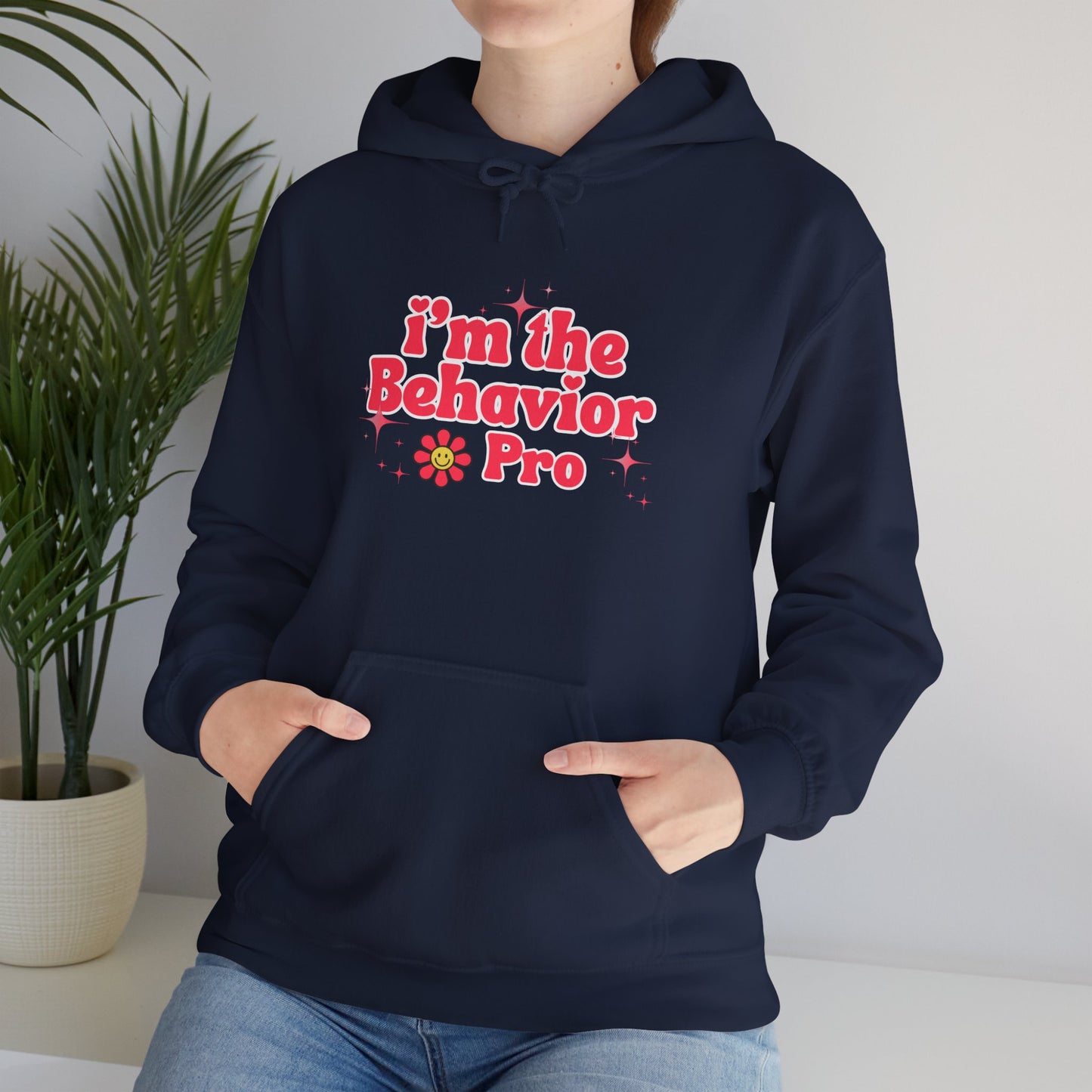 Behavior Pro Hoodie — Retro Flower "I'm the Behavior Pro"