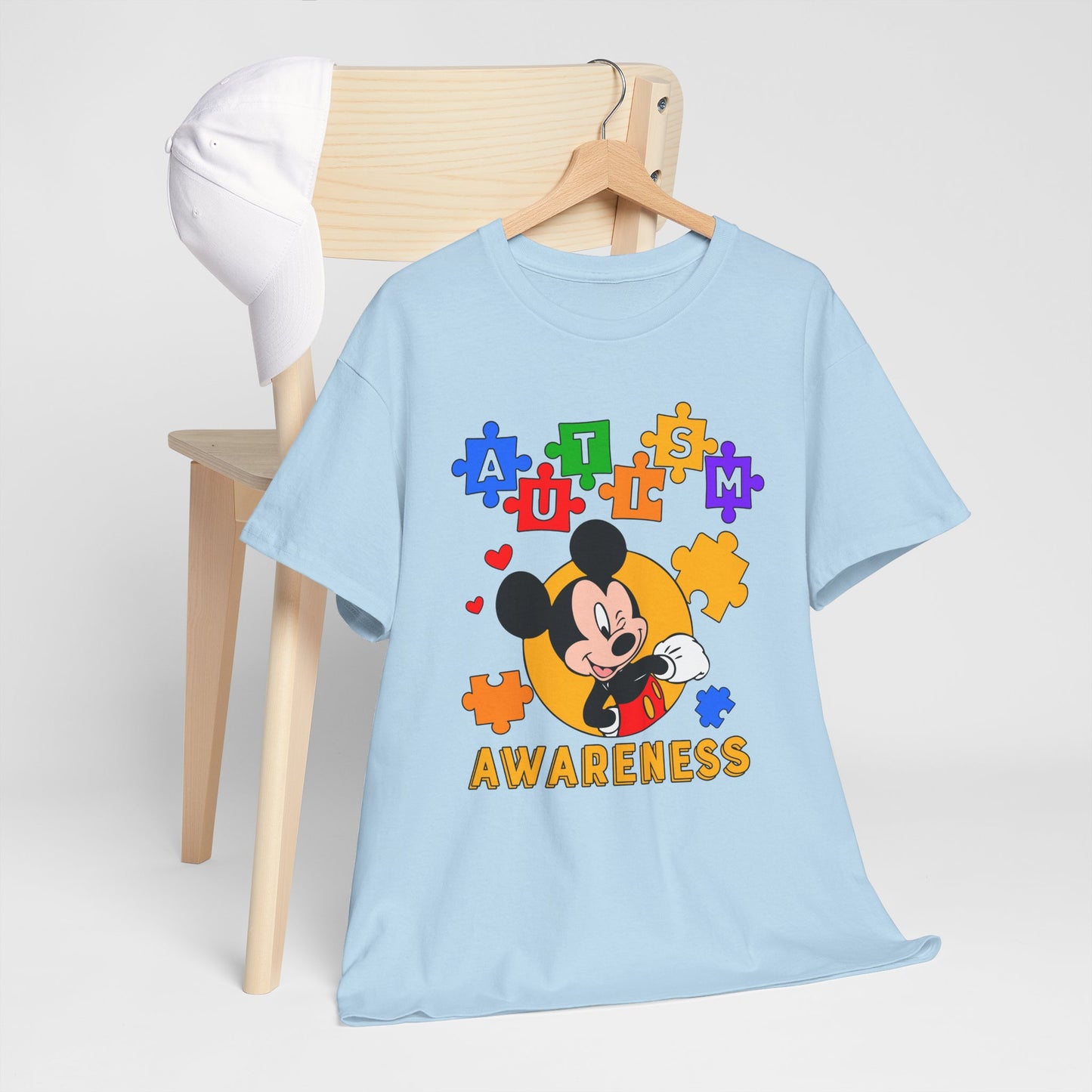 Autism Awareness Puzzle Tee — Cute Character Design
