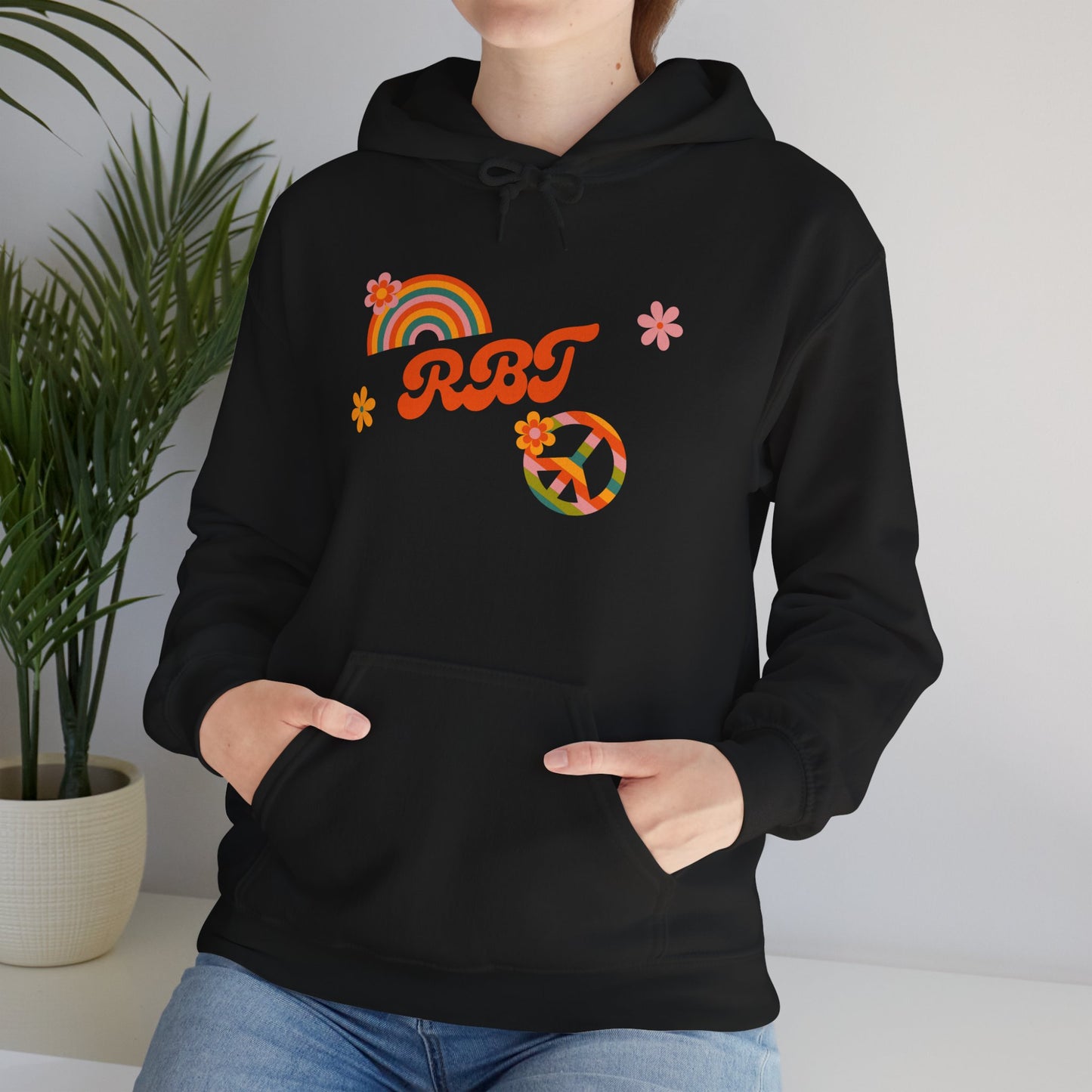 Retro Rainbow RBT Hooded Sweatshirt