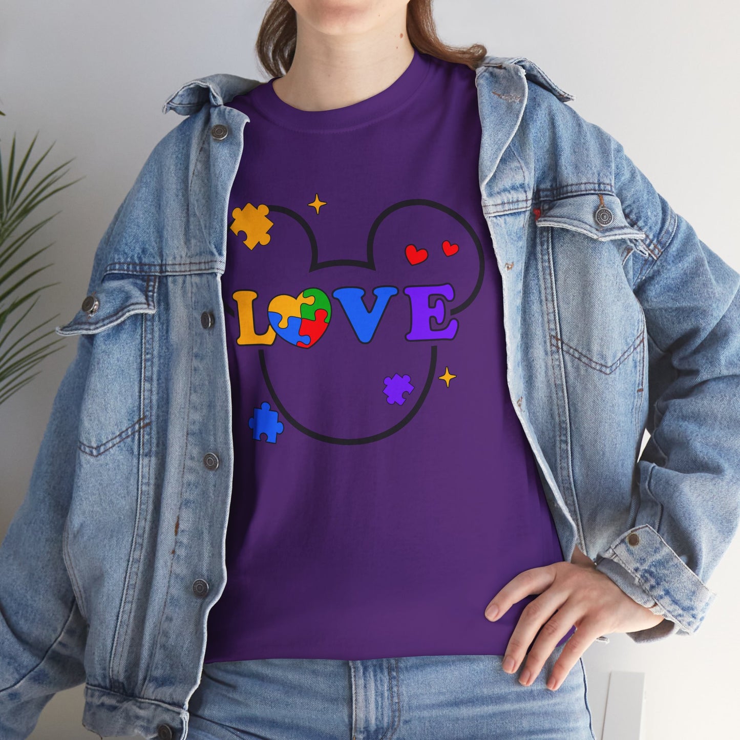Love Puzzle T‑Shirt — Autism Awareness Heart Tee