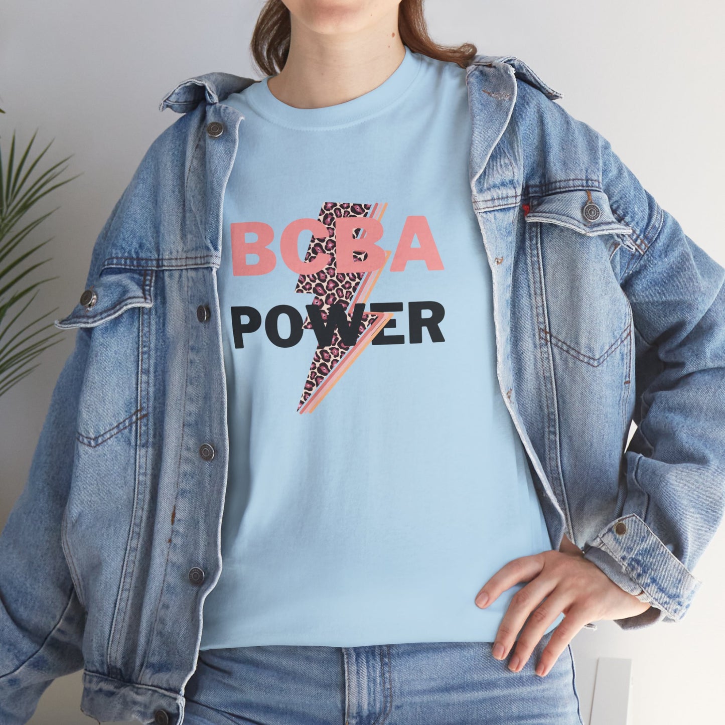 BCBA Power Unisex Heavy Cotton Tee - Empowerment Graphic T-Shirt