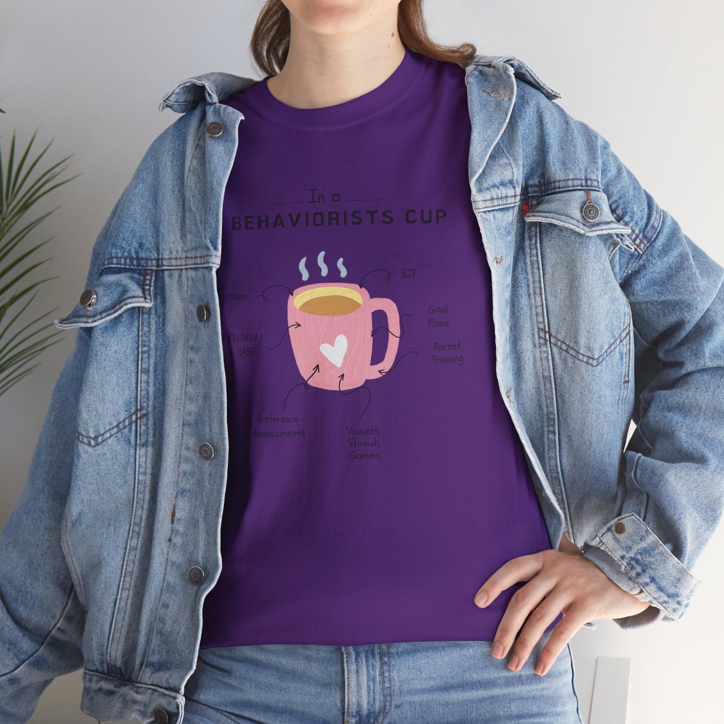 Behaviorist's Cup Unisex Heavy Cotton Tee - Fun Graphic Tee for Psychology Lovers