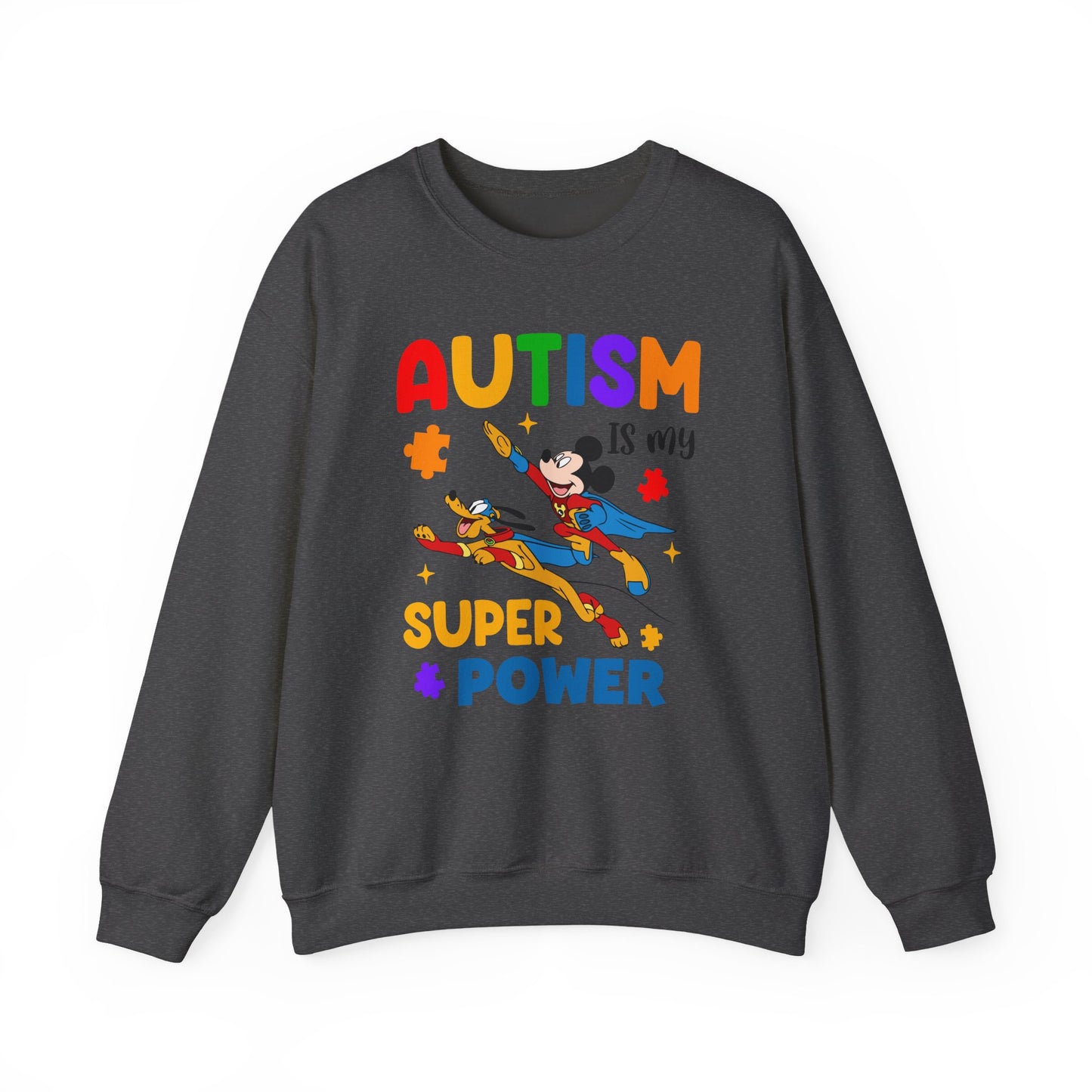 Autism Is My Superpower Crewneck Sweatshirt