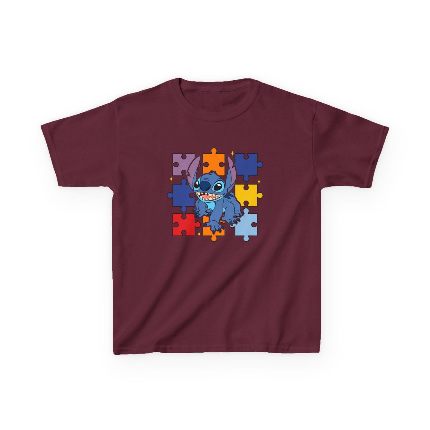 Autism Puzzle Stitch Kids Tee
